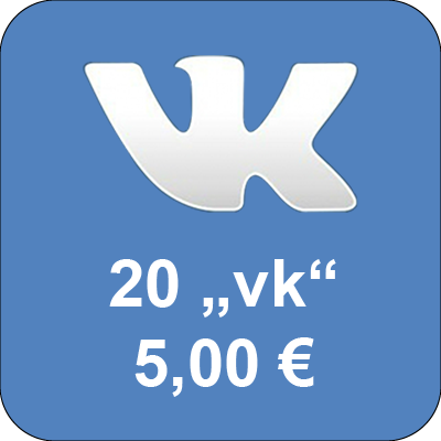 Top up accounts in social network Vkontakte.ru with 20 "Golos"