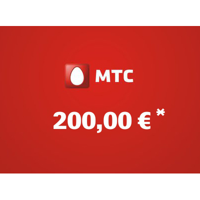 Recharge balance of MTS - Russia SIM - Card with 200,00 EUR