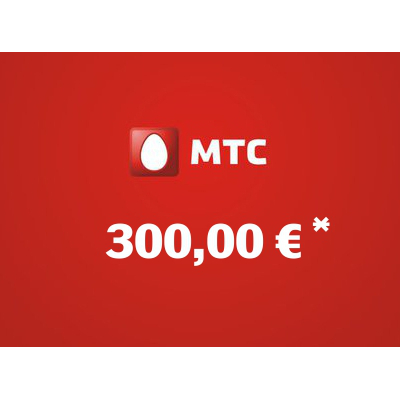 Recharge balance of MTS - Russia SIM - Card with 300,00 EUR