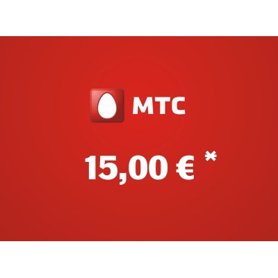 Recharge balance of MTS - Russia SIM - Card with 15,00 EUR
