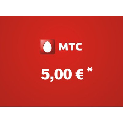 Recharge balance of MTS - Russia SIM - Card with 5,00 EUR