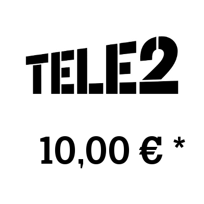 Пополнить баланс мобильного телефона TELE2 - Россия суммой 10,00 EUR