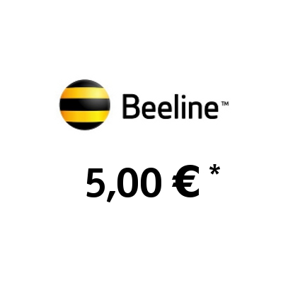 Recharge balance of Beeline - Russia SIM - Card with 5,00 EUR