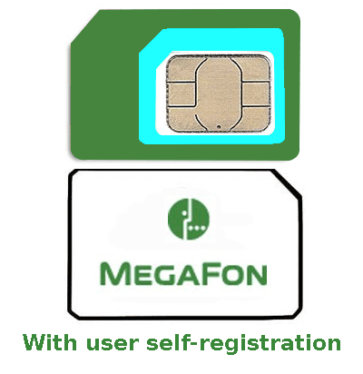 PrePaid SIM-Karte «MegaFon» Russland mit Benutzer-Selbstregistrierung und Aktivierung
