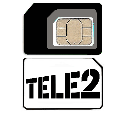 Sim card mobile phone provider «TELE2» Russia with tariff «Classic»