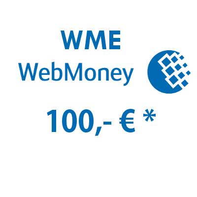 Refill electronic wallet (WME) WebMoney with 100,- €