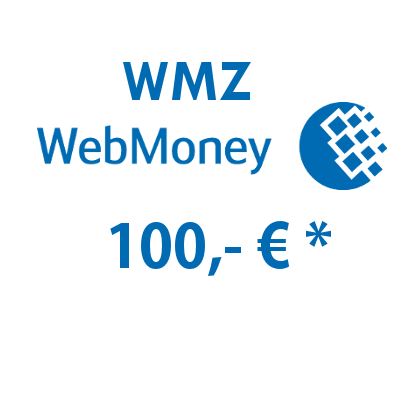 Refill electronic wallet (WMZ) WebMoney with 100,- € in USD