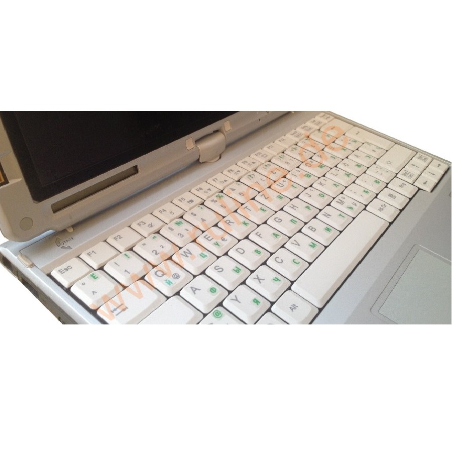 HQRP Arabische Tastaturaufkleber - Transparent Mit Grünen Buchstaben Für Laptop & PC
