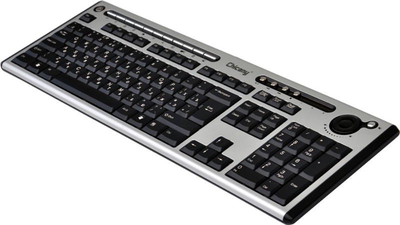 Englisch-russische utra flache multimedia Tastatur, USB