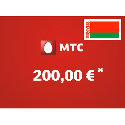 Recharge balance of MTS - Belarus SIM - Card with 200,00 EUR