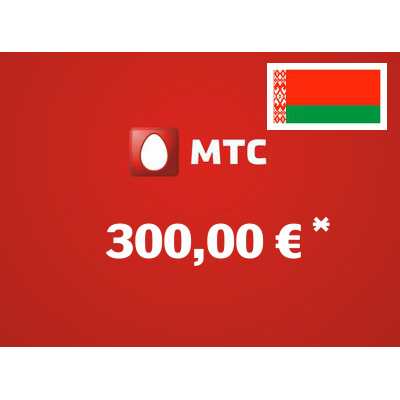 Recharge balance of MTS - Belarus SIM - Card with 300,00 EUR