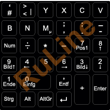 DEUTSCHER Spezial Tastatur-Klebesatz für Apple - NOTEBOOKS und MAC - Tastaturen